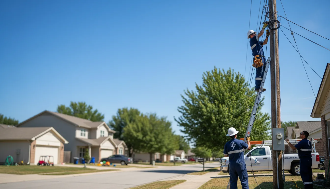 Residential electrician providing installation services in Oketo, KS